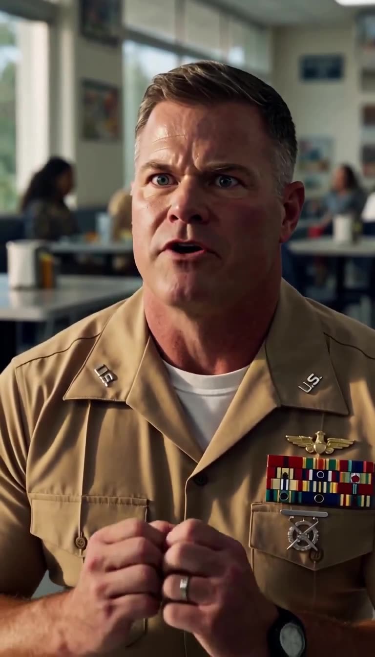 Major Sterling pleading with clasped hands