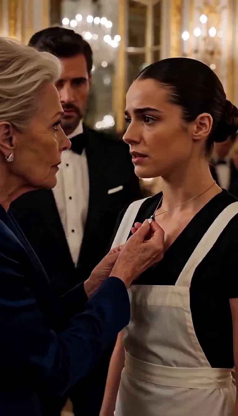 Eleanor interrogates Elena as Charles watches behind