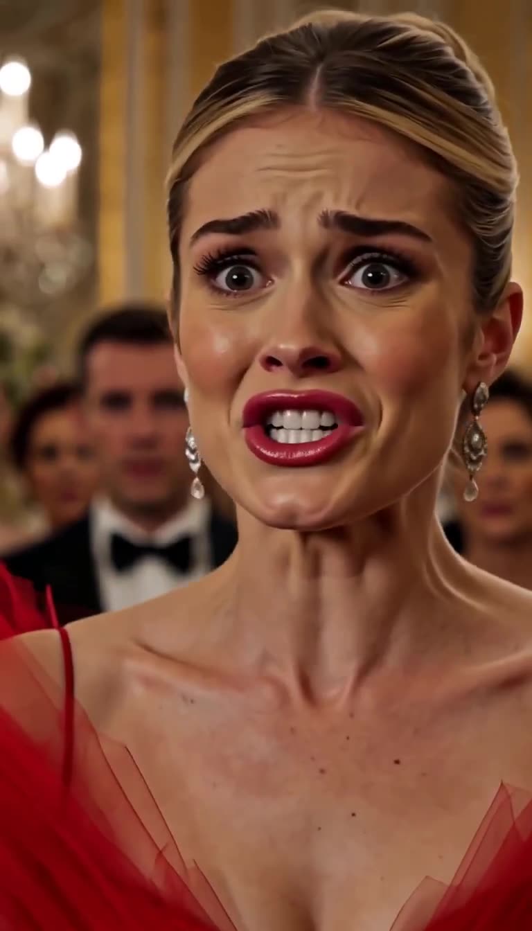 Victoria snarls in denial as guests whisper behind her