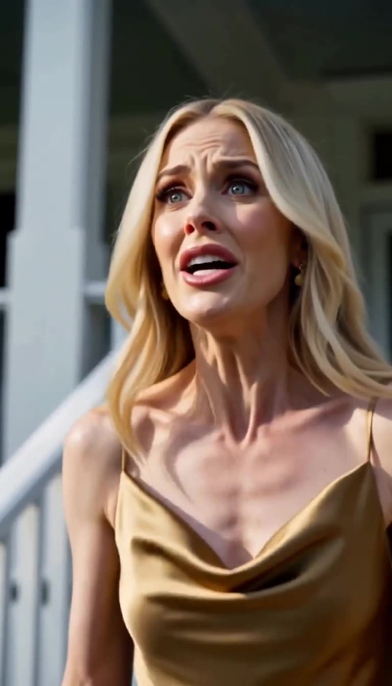 Vanessa shocked without sunglasses as power collapses