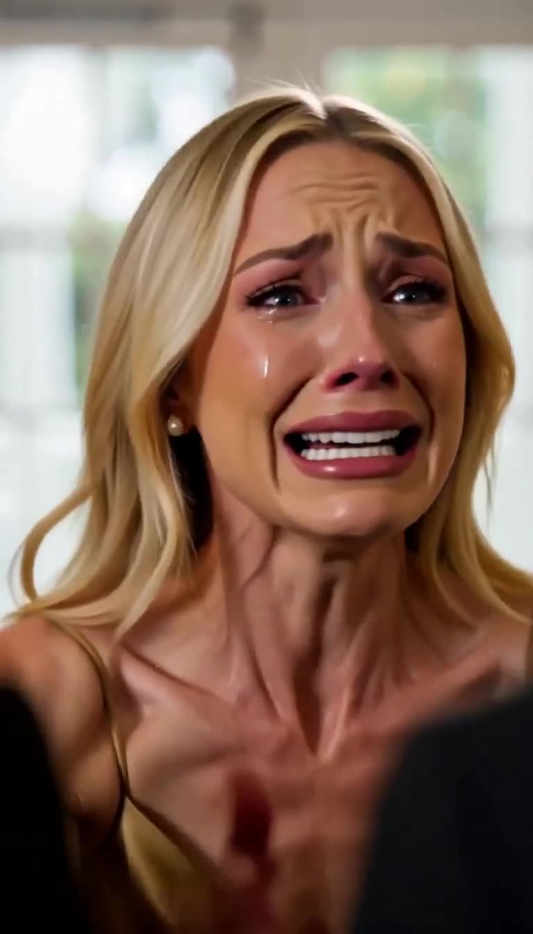Close-up of Vanessa sobbing and begging desperately
