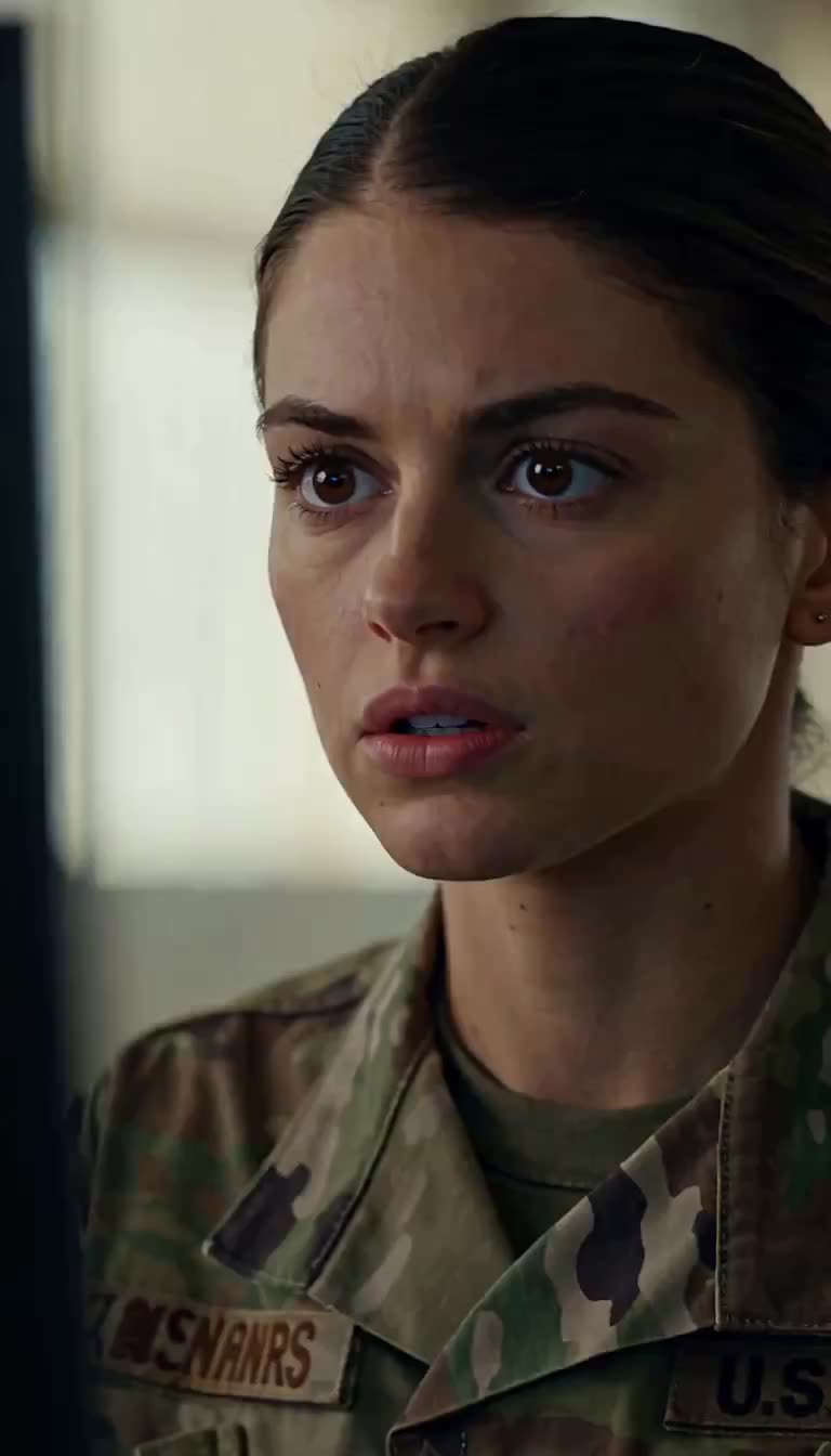 Officer Clark staring in disbelief at screen