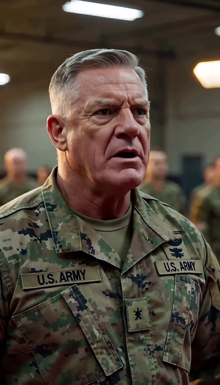 The veteran commander shouts tactical orders as the combat trial turns.