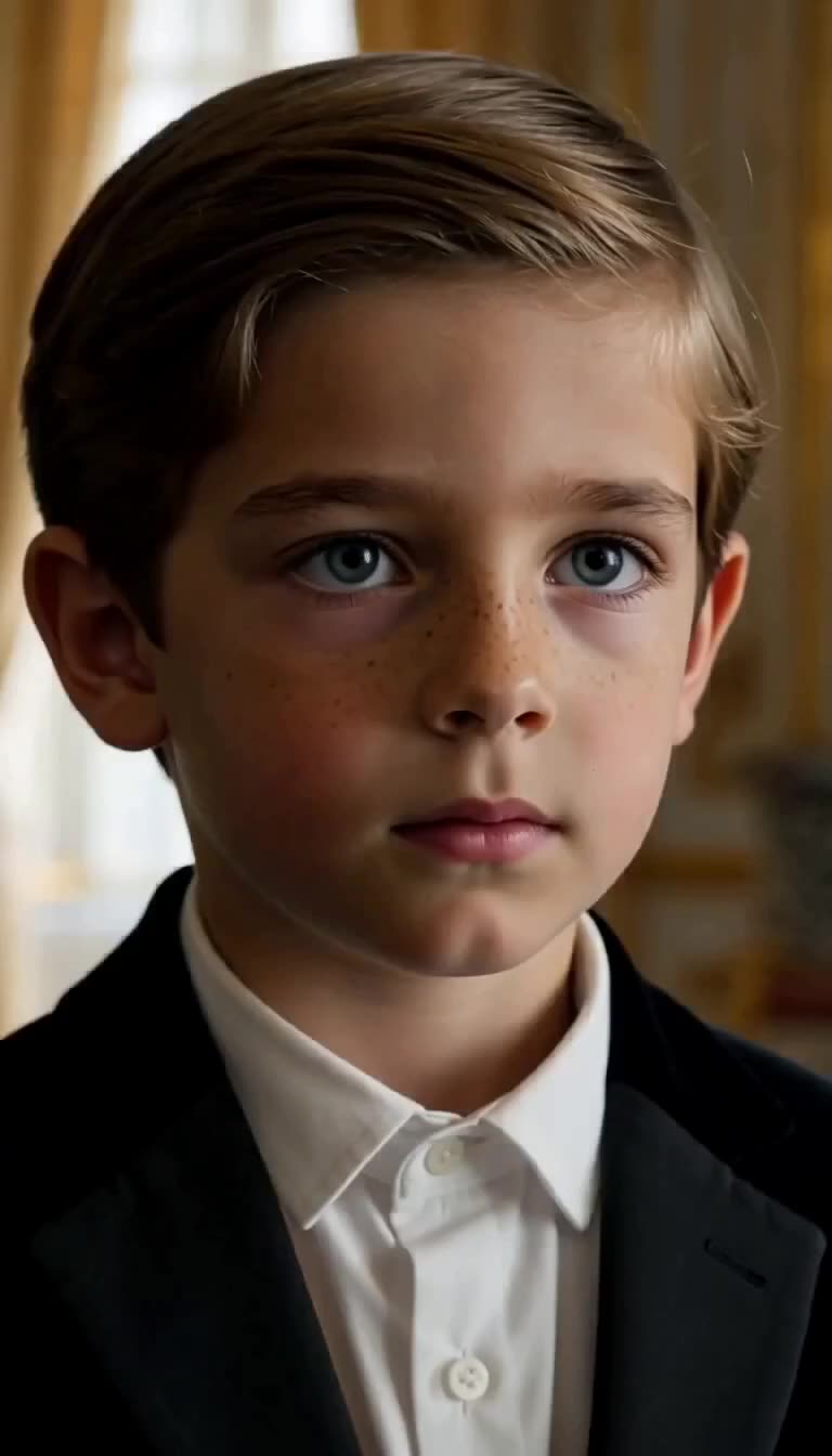 Le jeune Léo au regard grave et déterminé prêt à révéler la vérité