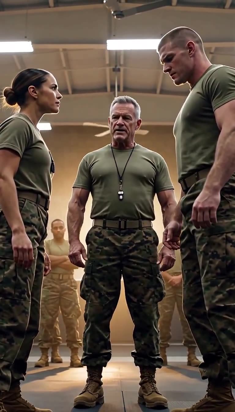 Gunny reveals the grave news about the missing classified file to Sergeant Cole