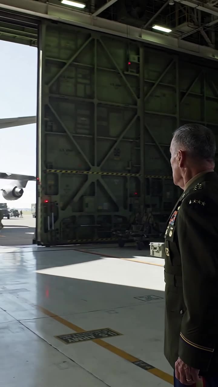 General Thorne turning in shock toward the opening hangar doors leading to the sunlit runway.
