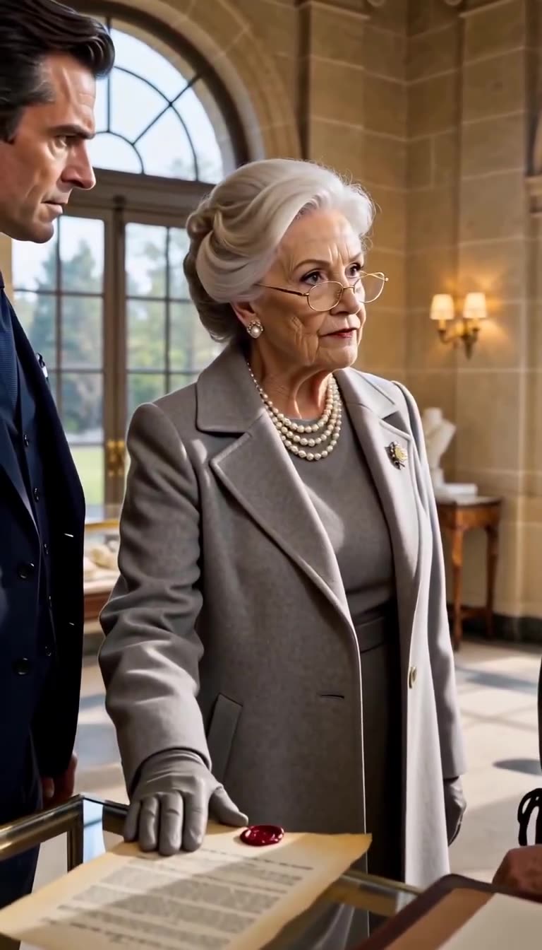 Eleanor Vance sternly silences Julian Vance as she verifies the historic family wax seal.