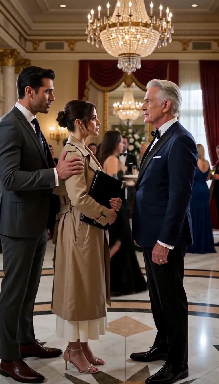 Cole Shaw steps in and places a hand on Elena's shoulder to confront Julian
