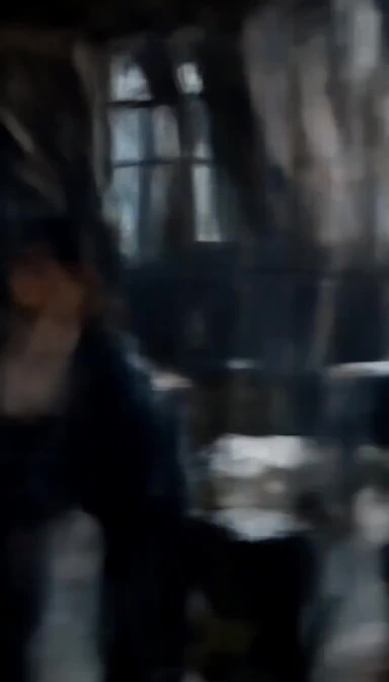 A blurred, dark corridor captures the chaotic aftermath as the truth sends shockwaves through the home.