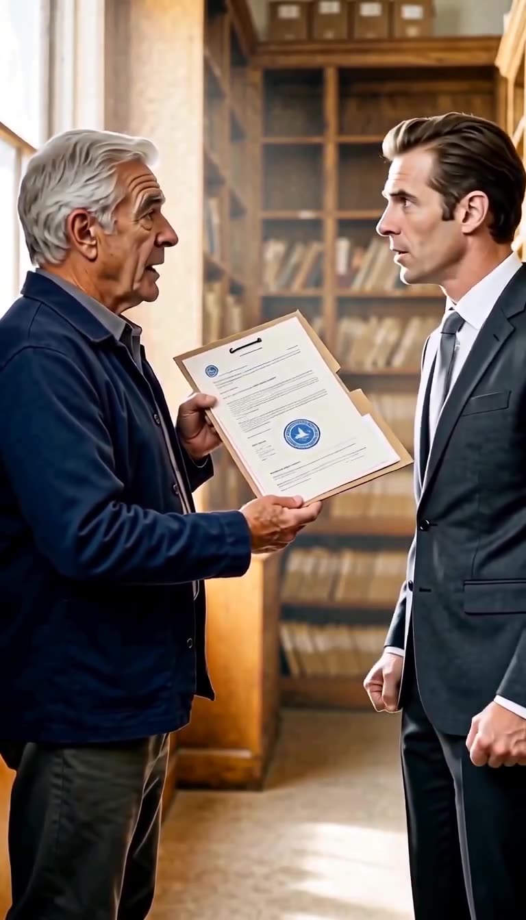 The project director stares in disbelief as the clerk calmly explains the document