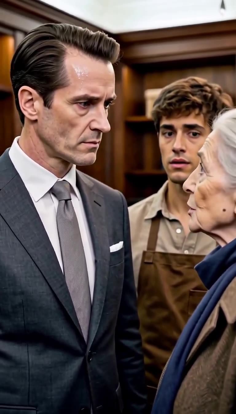 The boutique manager turns pale as the client confronts him over a missing safe key