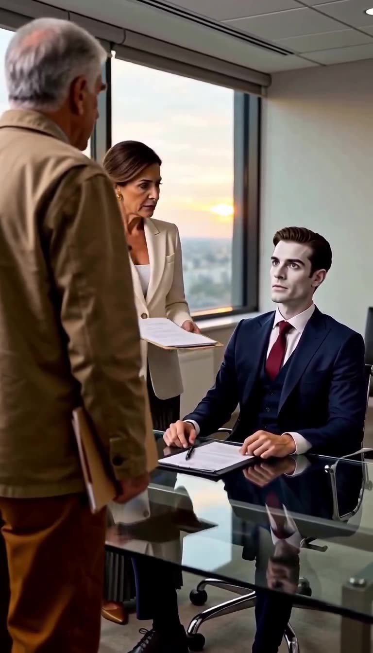 Julian turns pale as the older man calmly terminates his executive position