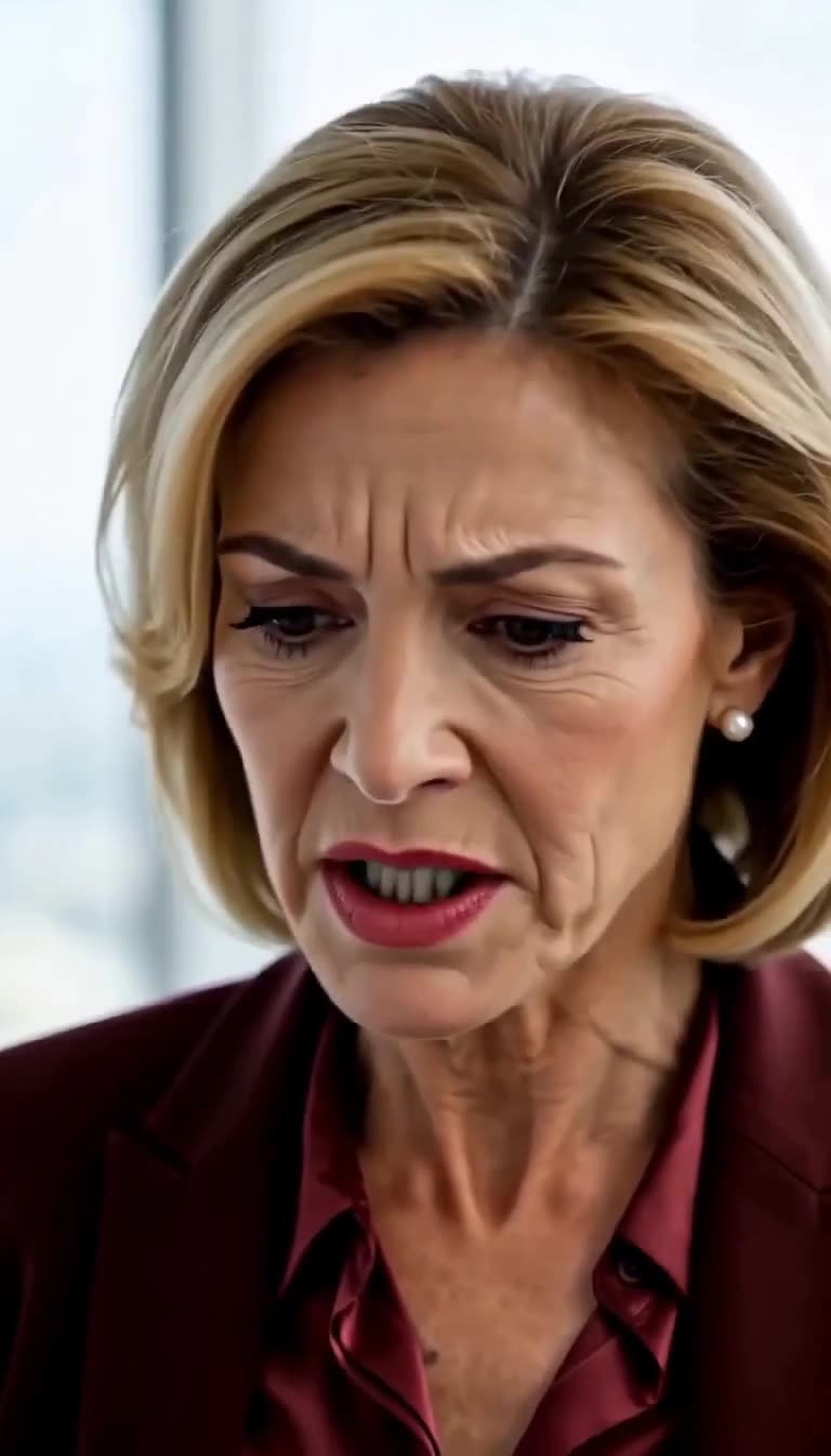 Le visage défait et horrifié de la directrice face à la vérité révélée