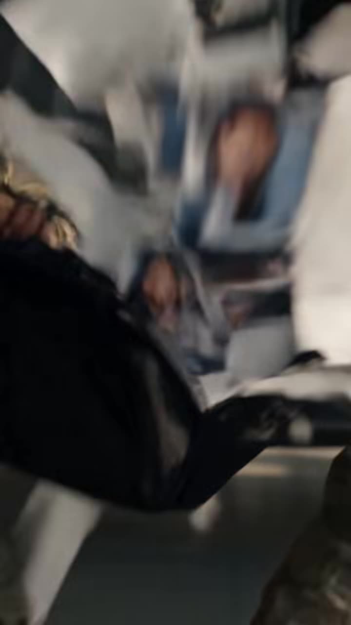 Blurred close-up of violent struggle for secret documents