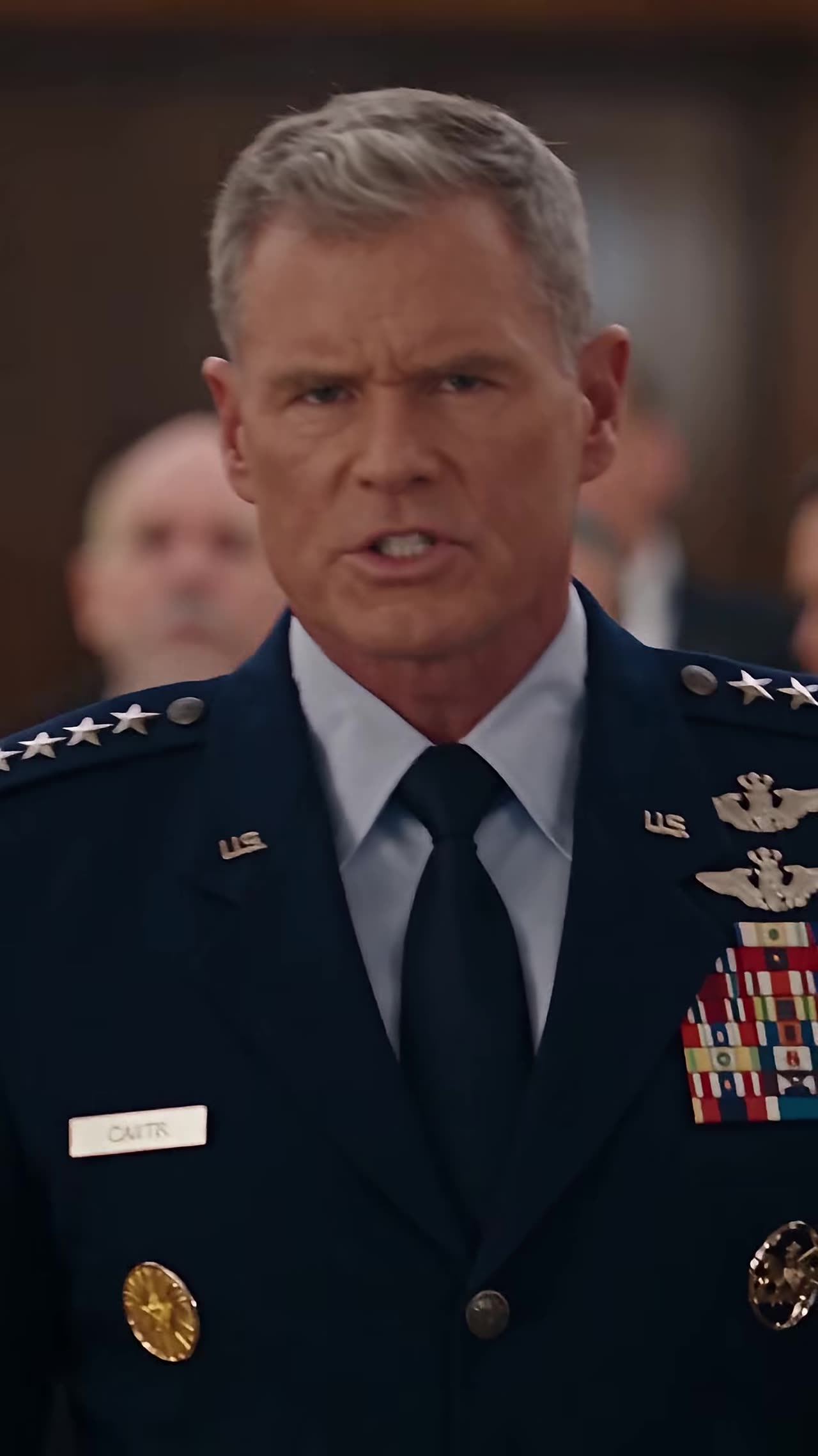 Four-star General Carter arrives to honor her