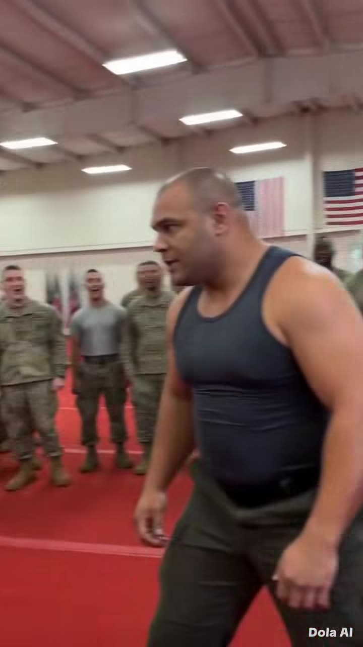 Instructor reacts after missed kick stuns gym