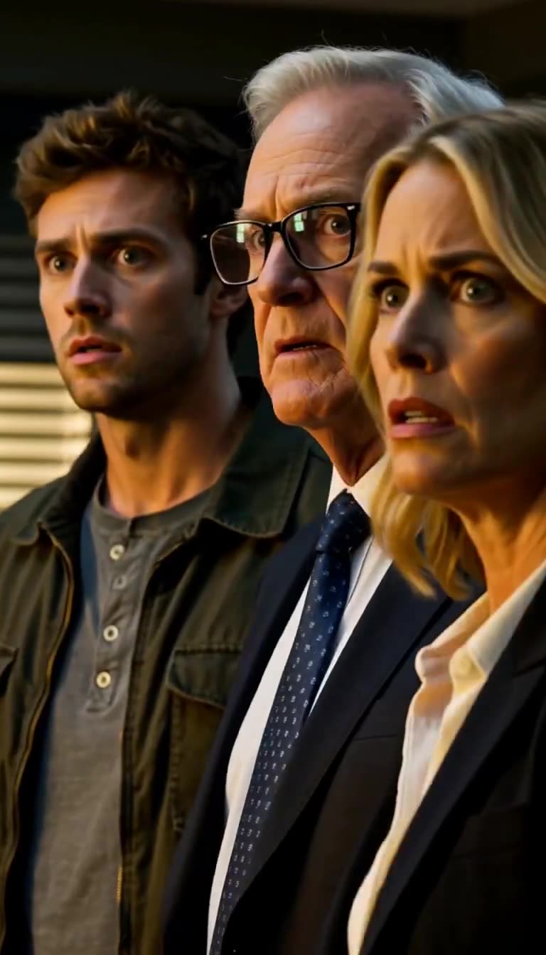 Hayes family staring in utter shock and disbelief