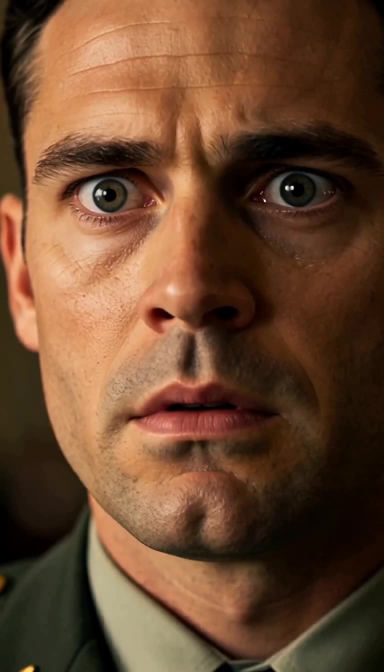 Captain Tanner frozen in shocked disbelief