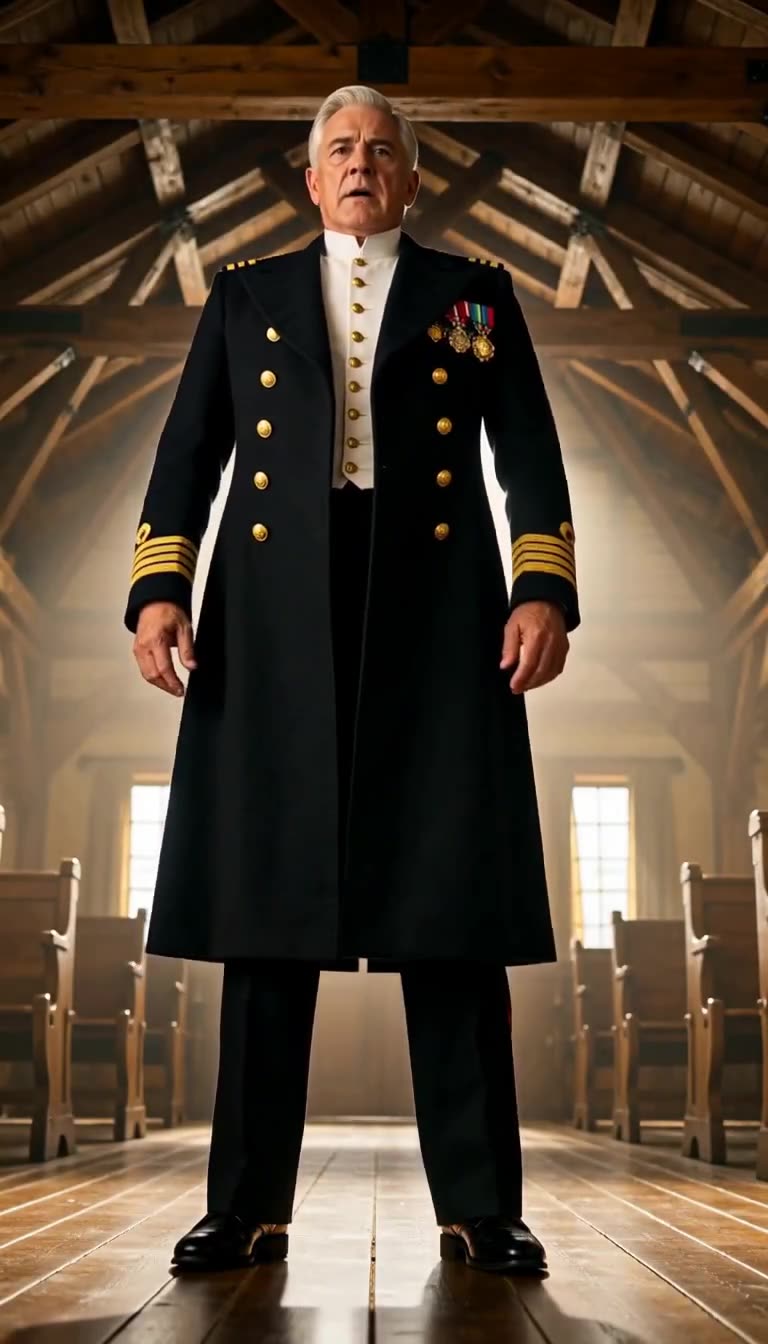 Commander Vance standing tall in full dress uniform