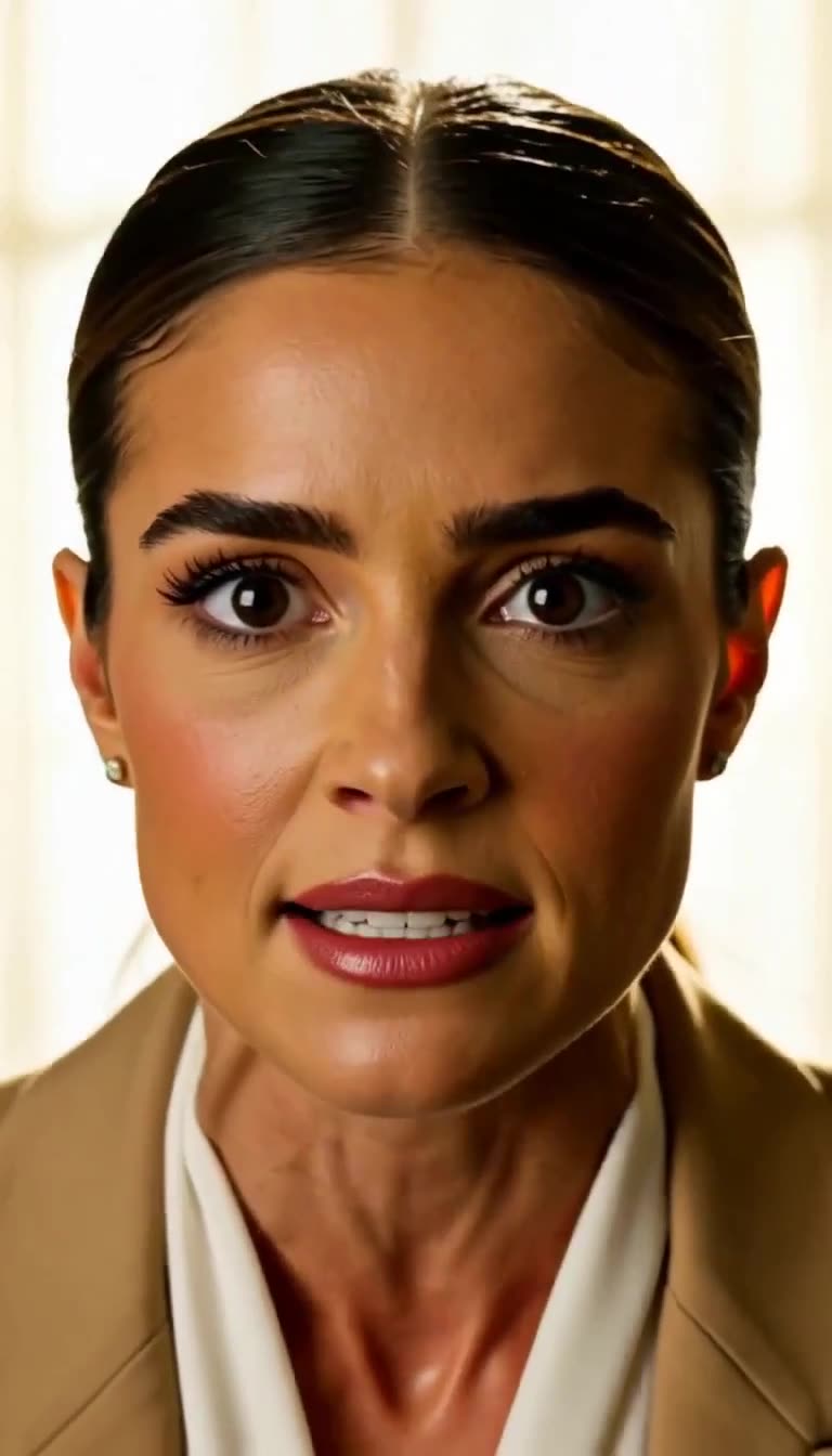 Shocked young wife's close-up as power suddenly shifts
