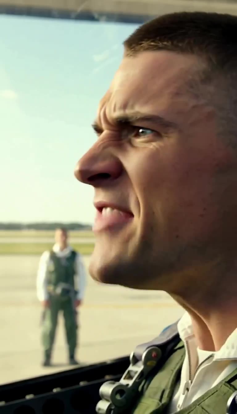 Shocked Tyler turning toward Colonel Henshaw in disbelief